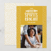 Mosterd | Vakantie Bakken Geesten Bright Foto Feestdagenkaart (Voorkant / Achterkant)