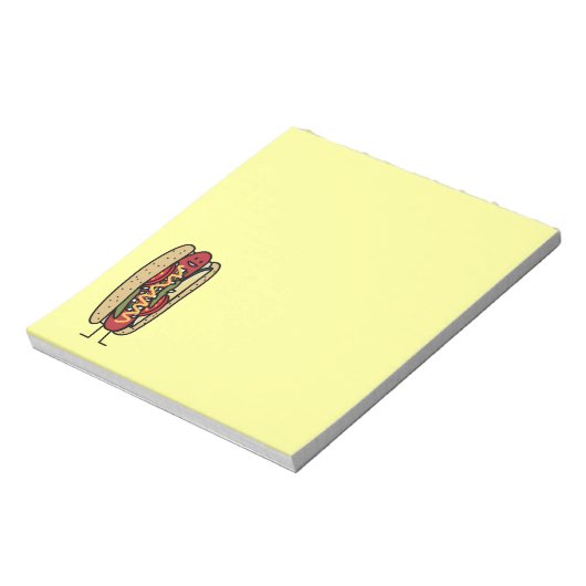 Mosterd van het de papaverbroodje van de Hotdog Notitieblok (Linkerzijde)