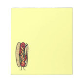 Mosterd van het de papaverbroodje van de Hotdog Notitieblok (Voorkant)