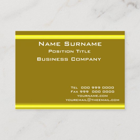 Mosterd Visitekaartje (Voorkant)