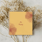 Mosterd Wassen Custom Floral Notitieboek