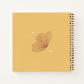Mosterd Wassen Custom Floral Notitieboek (Achterkant)