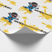 Mosterd Wrapping Paper White voor alle gelegenhede Cadeaupapier (Hoek)