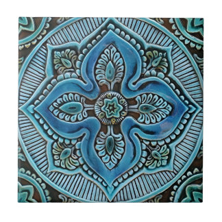 mosterdblaaspatroontegels tegeltje