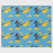 Mosterdblauw inpakpapier voor alle gelegenheden (Vlak)