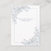 mosterdblauw-lijn (art bruiloft) informatiekaartje (Achterkant)