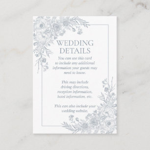 mosterdblauw-lijn (art bruiloft) informatiekaartje