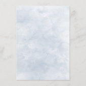 Mosterdblauw Waterverf (Floral Wedding) - Gegevens Informatiekaartje (Achterkant)