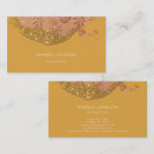 Mosterdborstel Glam Stylist Make Up Artiest VIP Visitekaartje (Voorkant / Achterkant)