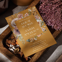 mosterdbruin Vrijgezellenfeest | Elegant Boho Rust Kaart