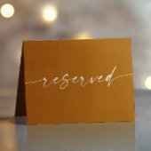 Mosterdbruine herfstbruiloft | gereserveerd script