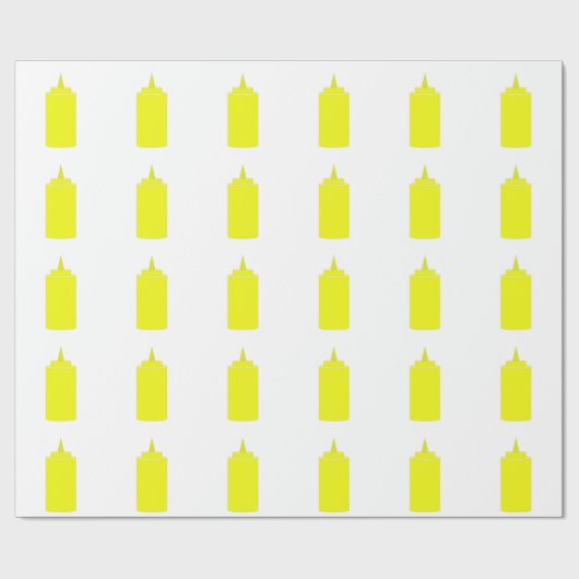 Mosterdfles Cadeaupapier (Vlak)