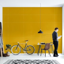 Mosterdgeel Behang