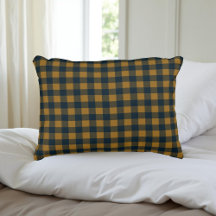 Mosterdgeel Buffalo Plaid Rustieke Patroon Decor