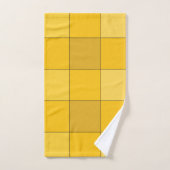 Mosterdgeel dambord Mosterd Bad Handdoek (Handdoek)