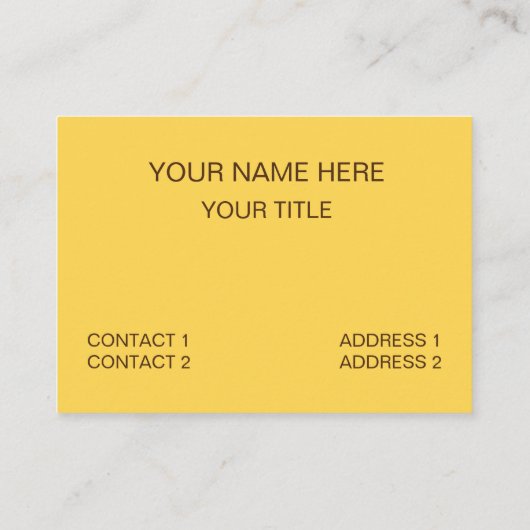 mosterdgeel dambord visitekaartje (Achterkant)
