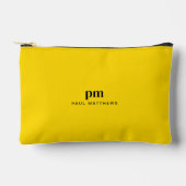 Mosterdgeel Eenvoudig minimalistisch monogram en n Etui (Voorkant)