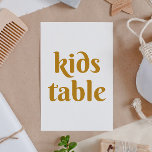 Mosterdgeel eenvoudige minimalistische bruiloft ki kaart<br><div class="desc">Eenvoudige minimalistische kinder tafel bord in mosterdgeel,  zanderig en oker kleuren. Geschikt voor verjaardag,  jubileum en een ander feest. Neem contact met me op als je nog meer objecten nodig hebt.</div>
