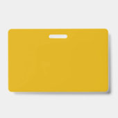 Mosterdgeel Effen Kleur Badge (Achterkant)