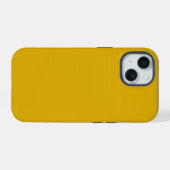 Mosterdgeel Effen Kleur iPhone 15 Case (Achterkant horizontaal)