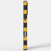 Mosterdgeel en roze Polka Dot Pattern Case-Mate iPhone Case (Achterkant / Rechts)