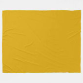 Mosterdgeel Fleece Deken (Voorkant (Horizontaal))