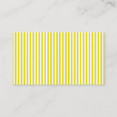 mosterdgeel gestreept visitekaartje (Voorkant)