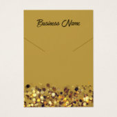 Mosterdgeel goud QR code ketting display kaart (Voorkant)