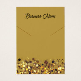 Mosterdgeel goud QR code ketting display kaart