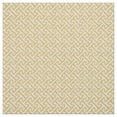 Mosterdgeel Grieks sleutelpatroon Stof (Swatch)