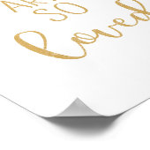 Mosterdgeel je bent zo geliefd poster (Hoek)