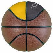Mosterdgeel krijtbord etsen genaamd Mini Basketbal (Rechts)