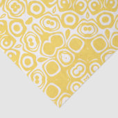 Mosterdgeel mandala patroon tissuepapier (Detail)