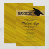 Mosterdgeel met Gold- en Gradukafkappartij Kaart (Voorkant / Achterkant)