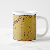 MOSTERDGEEL MODERNE SCHATTIGEE REGENDRUPPELS OP GL GROTE KOFFIEKOP (Rechts)