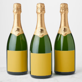 Mosterdgeel Sparkling Wijnetiket
