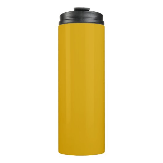 Mosterdgeel Thermosbeker (Voorkant)