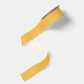 Mosterdgeel Warme Tint Grosgrain Lint (Achterkant)