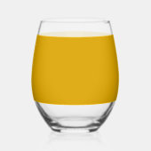 Mosterdgeel Wijnglas Zonder Voet (Links)