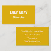 Mosterdgeel Wit Kleurrijke Bright Professional Visitekaartje (Voorkant / Achterkant)