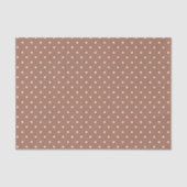 Mosterdgeel wit stippenpatroon Tissue P Tissuepapier (Voorkant)