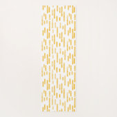 Mosterdgeel/witte inktafgeronde lijnenpatroon yogamat (Achterkant)