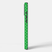 Mosterdgeel witte polka stippen patroon Case-Mat Case-Mate iPhone Case (Achterkant / Links)