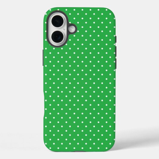 Mosterdgeel witte polka stippen patroon Case-Mat Case-Mate iPhone Case (Achterkant)