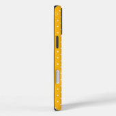 Mosterdgeel witte polka stippen patroon Case-Mat Case-Mate iPhone Case (Achterkant / Rechts)