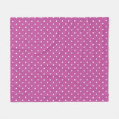 Mosterdgeel witte stippen patroon Fleece B Deken (Voorkant (Horizontaal))