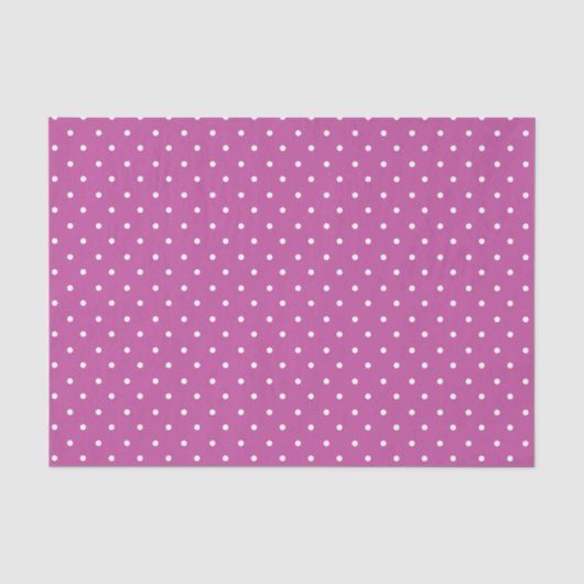 Mosterdgeel witte stippen patroon Tissue P Tissuepapier (Voorkant)