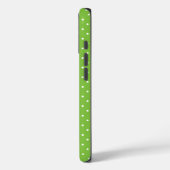Mosterdgeel witte stippenpatroon Case-Mat Case-Mate iPhone Case (Achterkant / Links)