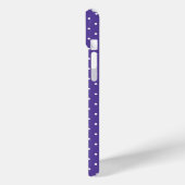 Mosterdgeel witte stippenpatroon Case-Mat Case-Mate iPhone Case (Achterkant / Links)