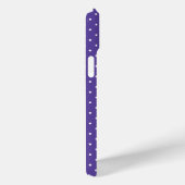 Mosterdgeel witte stippenpatroon Case-Mat Case-Mate iPhone Case (Achterkant / Rechts)